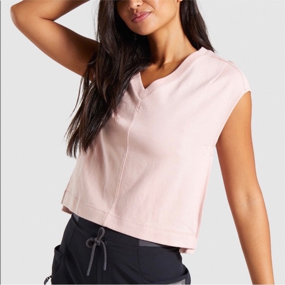 Gymshark Tops - Gymshark Blush Pink Shirt Size Medium Athletic Apparel Top